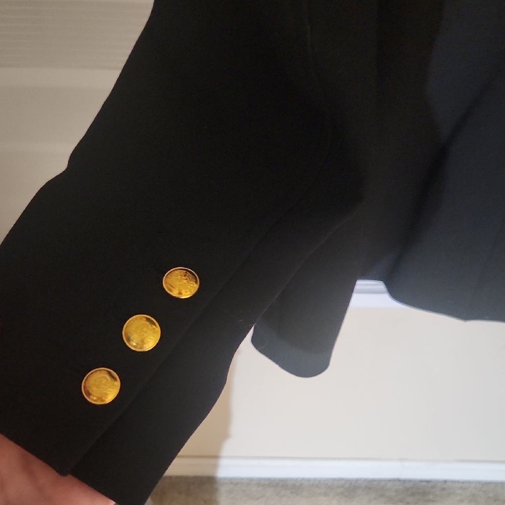 A.L.C. Black Blazer with Gold Accents - Picture 4 of 7